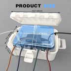 Flemoon Large Outdoor Electrical Box, IP54 Waterproof Extension Cord Cover - Image 3