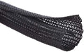 Alex Tech 20ft - 1.5 inch Cord Protector Wire Loom Tubing Cable Sleeve Split Sleeving for USB Cable Power Cord Audio Video Cable - Protect Cat from Chewing Cords - Black by AlexTech