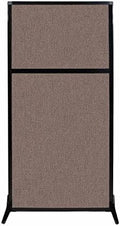 Versare Workstation Partition | Portable Wall Divider | Modern Office Cubicle | Free Standing Privacy Screen | Flexible Work Space | 33" x 70" Latte Fabric Panels by VERSARE