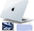 Case for 2026/2025/2024/2023 MacBook Air 15-inch Laptop Release M5 A3448 /M4 A3241 /M3 A3114 /M2 A2941, Stylish Protective Hard Shell Cover for MacBook Air 15.3 inch, Blue Polka Dots by WelcomeViseNewitems