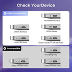 USB C to HDMI 2.1 Cable Adapter with 100W PD Charging,50Gbps,6FT - Image 7