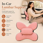 Lumbar Support Pillow for Office Chair & Car, Desk Chair Back Cushion,,Pink - Image 6