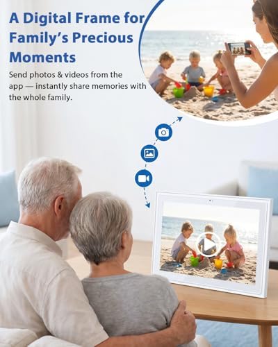 Digital Calendar 12.3 Inch Wall Planner with Video Calling, Smart Interactive Touchscreen with Calendar Sync, Chore Charts, Photo Display, SOS, Wall & Desk Mountable, Great for Organizing Routines - Image 6