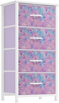 DWVO Dresser with 4 Drawers, Purple by DWVO