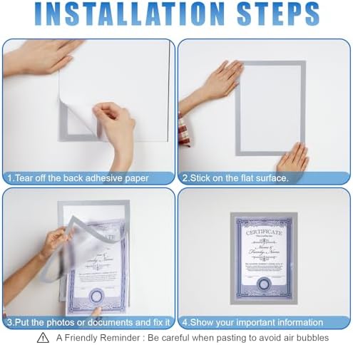 20 Pack Magnetic Sign Holder 8 x 11.5 inches with Magnetic Border - Image 6