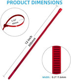 250 Pack 12 Inch Heavy Duty Reusable Zip Ties Red ?UV Resistant, 55 LBS Tensile Strength, Weatherproof Cable Ties for Outdoor, Industrial, and Harsh Environments - Image 2