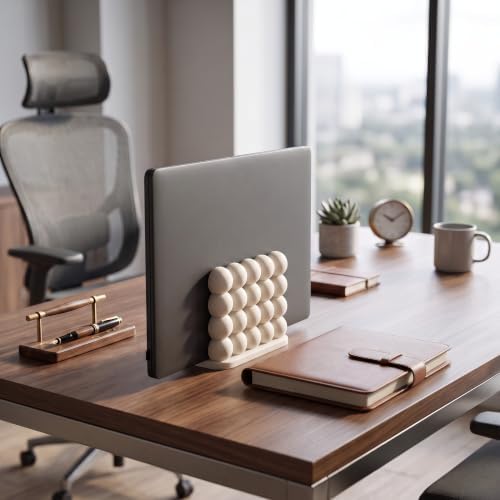 Bubble Vertical Laptop Stand, White by Unknown