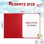 Fainne 80 Pcs 80 Pieces Certificate Holders Diploma Holder, Bright Red - Image 2