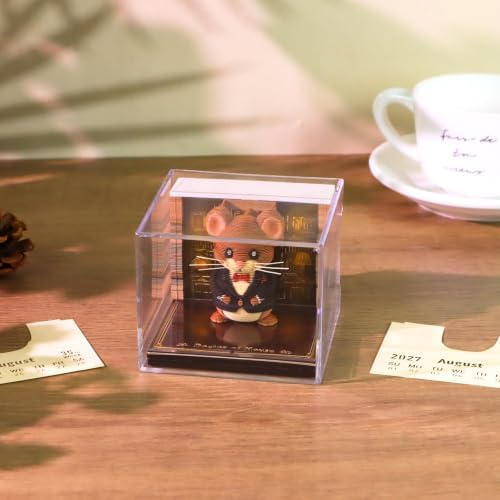 3D Calendar 2027, 3D Memo Pad Art Sticky Notes, Time Piece Calendar 2027, Creative Weekly Notepad with Light, Paper Carving Art Desktop Gift for Christmas Birthday Anniversaries (Mr. Mouse 2027) - Image 5