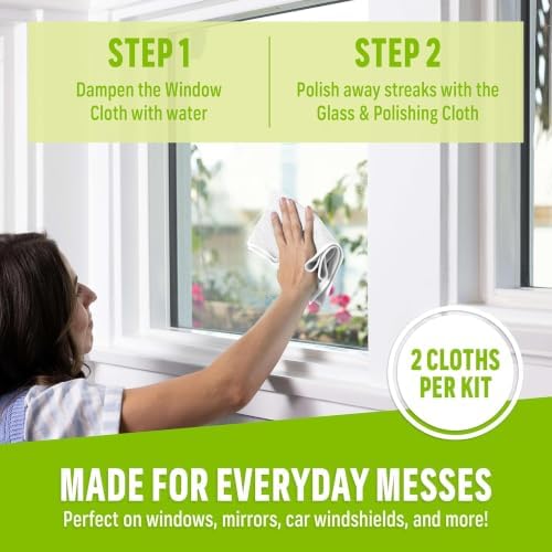 E-Cloth Window and Glass Cleaner Kit, Just Add Water - 4 Kits - Image 2