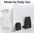 Dual Frosted Acrylic Desk Privacy Panels 24x18 inch, 2 Pack Clamp-On Office Partitions for Cubicle, Study & Counter, Easy Install Privacy Screens - Image 6