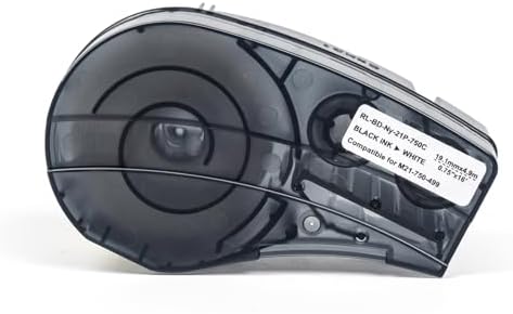 1 Pack Compatible with Brady M21-750-499 Nylon Label, Black/White, .75x16' by Unknown