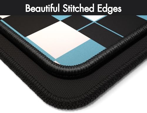 Gamer Boss - Gaming Mouse Pad - 48 x 24 Inches - 4mm Thick with Stitched Edges, Non-Slip Rubber Base, Premium Cloth Mousepad, Desk Mat for Laptop, Keyboard, Computer & PC (Mega, Squares) - Image 6