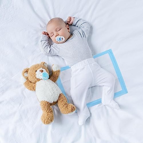 Rocinha 100 Pack Disposable Changing Pads Baby Disposable Underpads Waterproof Diaper Changing Pad Breathable Underpads Bed Table Protector Mat (17 x 13 Inches) - Image 4