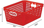 Really Good Stuff Large Plastic Book Baskets, 13.25" x 10" x 5.5", 4-Pack - Image 4
