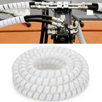 Pangda 25Ft Hydraulic Hose Protector 3/4 Inch Spiral Hose Wrap Cover Clear by Pangda