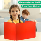 24 Pcs Colorful Desk Dividers for Students, Waterproof Durable Plastic Testing Dividers Privacy Folders for classroom, Easy to Clean, Desk Privacy Panel Classroom Shield Folder Boards Teacher Supplies - Image 5
