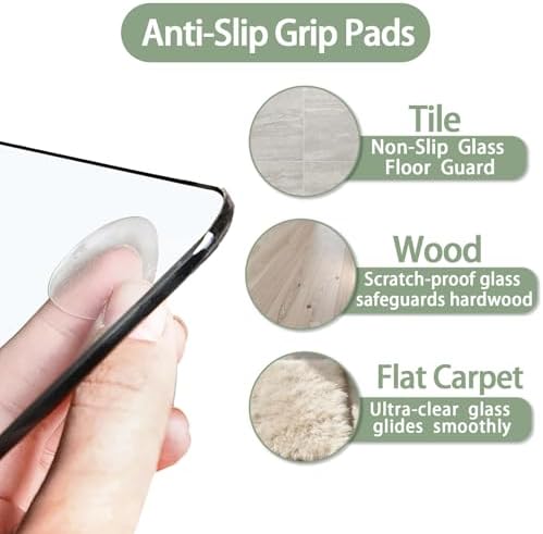 Tempered Glass Chair Mat for Carpet 72"x48", Floor Protector - Image 6