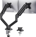 HUANUO Dual Monitor Mount for 2 Monitors up to 32 inches, Each Arm Holds Max 22lbs, Dual Monitor Stand with Advanced System, Height-Adjustable/Tilt/Swivel/Rotate, VESA Standard 75mm or 100mm by HUANUO
