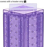 Azar Displays 700220-PUR-2C16 Four-Sided 4”W x 12” Revolving Pegboard Tower Kit Counter Display with 16-Pack of 2 inch Locking Hooks, Purple - Image 5