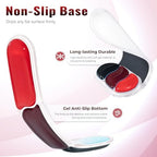 Ospelelf Mouse Pad with Wrist Rest Set Gel Ergonomic Keyboard Wrist Support Anti-Slip Rubber Bottom Office Women Desk Accessories for Computer, Laptop and Gaming, Black and Red - Image 4