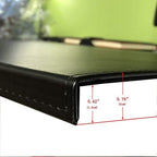 AKOZLIN 35.4"x 18.9" Soft PU Leather Surface Office Desk Mouse Mat Anti-Push Pad with Full Grip Fixation Lip Table Blotter Edge-Locked Protector - Image 2