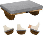 Wooden Under Desk Foot Rest with Detachable Cushion by Atoping