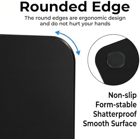 Tempered Glass Gaming Mousepad, 16x20 inch Black Tempered Glass Mousepad, Professional Esport MousePads, Durable Mouse Mat, Smooth Surface - Image 4
