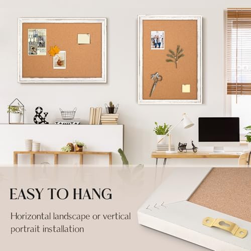 Cork Board Bulletin Board, 30"x20" Corkboard for Wall - Image 6