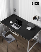 AFIING Leather Desk Protector, 55"x17" - Premium Mat, Large Mouse Pad, Non-Slip Blotter, Waterproof Writing Pad for Office and Home (Black) - Image 5
