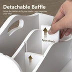 Rebee Vision Mail Organizer for Desk with 4-Slot Letter Home Decor, White - Image 6