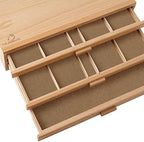 7 Elements 3 Drawer Wooden Artist Storage Supply Box for Pastels, Pencils, Pens, Markers, Brushes and Tools - Image 7