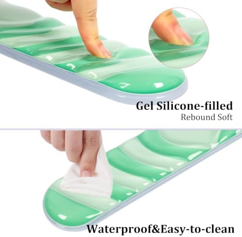 L-SPOUTTO Green Cute Ergonomic Gel Wrist Rest for Mouse and Keyboard - Image 4