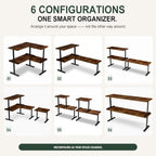 Golener Countertop Shelf, Kitchen Counter Organizer, Adjustable, Stackable - Image 3