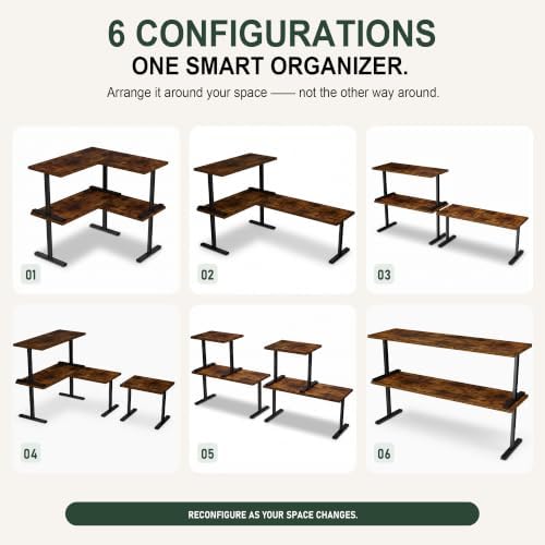Golener Countertop Shelf, Kitchen Counter Organizer, Adjustable, Stackable - Image 3