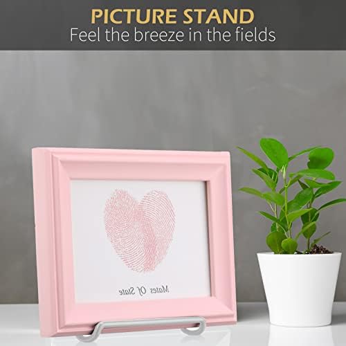 Eaasty 24 Pack Book Stand, Adjustable Plate Holders, 3.54'' X 5.12'' Picture Stands for Display, Metal Easels for Tables Photos Frames Comics Books (White) - Image 6