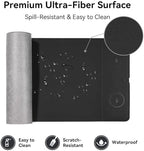 Dual Wireless Charging Mouse Pad, Magnetic 15W, Black - Image 4