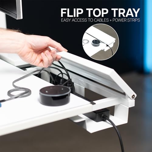 VIVO White 71 x 30 in Standing Desk, DESK-KIT-E2G-P3W - Image 5