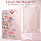 May Chen for M5 MacBook Air 13.6 Inch Case 2026 2025 2024-2022 Release M5 A3449 M4 A3240 M3 A3113 M2 A2681, Plastic Hard Shell Case for MacBook Air 13.6" with Retina Display, Floral P942 - Image 4