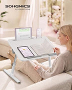 SONGMICS Laptop Bed Desk, Adjustable Lap Desk for Bed with 8 Heights - Image 2