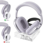 GEEKRIA Headphones Charging Stand for Apple AirPods Max/AirPods Max 2 (USB-C), Acrylic Charging Dock, Base with Sleep Power Saving Mode (Transparent) - Image 4