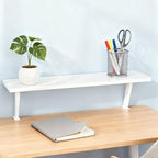 Clamp on Desk Shelf 23.6x7.8in Space-Saving Desktop Extender by Unknown