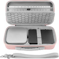GEEKRIA Desktop Computer Hard Travel Case, Compatible with Apple 2026 Mac Mini M5 / 2024 Mac Mini M4 / Pro, Fit for Magic Keyboard, Mouse, Trackpad and Accessories (Pink) by GEEKRIA