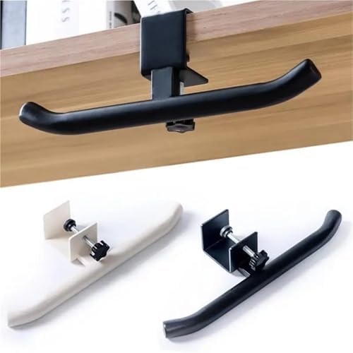 Purse Hook for Table 2PCS Desk Mount Headphones Holder Adjustable Table Hanger for Bag Purse Table Hanger Hook Clamp-On Under Desk Headphone Hanger for Hanging Things On A Desk(Blue) - Image 2