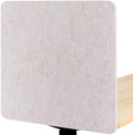 2-Pack Felt Desk Dividers, Clamp-On Privacy Panels, 24 x 24 Inch, Oatmeal by Unknown