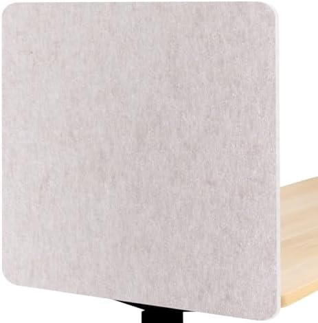 2-Pack Felt Desk Dividers, Clamp-On Privacy Panels, 24 x 24 Inch, Oatmeal by Unknown