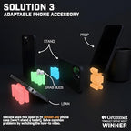 CordBrick 2PK Glowing Silicone + Steel Weighted Cable Holders for Nighstands, Cord Wraps for Travel, Unique iPhone Accessories. Small Graduation Gift for High Schoolers. Gadget for Teens. Pink Glow - Image 4