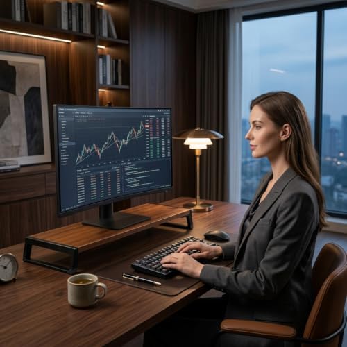Zapuno Desk Organizer and Accessories, Computer Monitor Stand Riser with USB Hub , Laptop Stand - Image 2