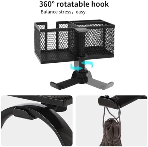 Secure Clamp MultiPurpose Organizers For Gaming Setups Bedside TableChair Holds Essential Steadily Headsets Hanger Gaming Desk Cup Holder Attachment - Image 7