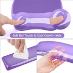 MOSISO Cooling Gel Wrist Rest Support for Mouse Pad&Keyboard Set, Purple - Image 5